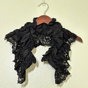 Black Lace Scarf